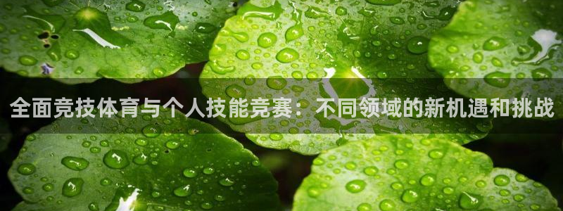 球友会体育官网：全面竞技体育与个人技能竞赛：不同领域的新机遇和挑战