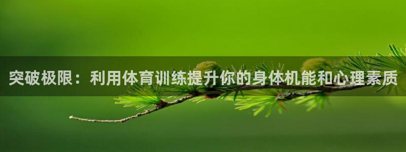 qy球友会体育网站：突破极限：利用体育训练提升你的身体机能和心理素质