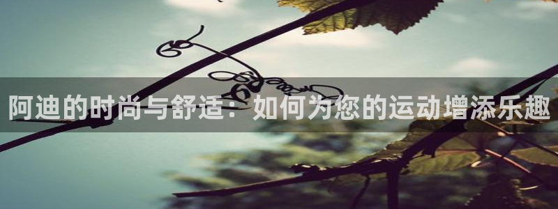 qy球友会体育网址：阿迪的时尚与舒适：如何为您的运动增添乐趣